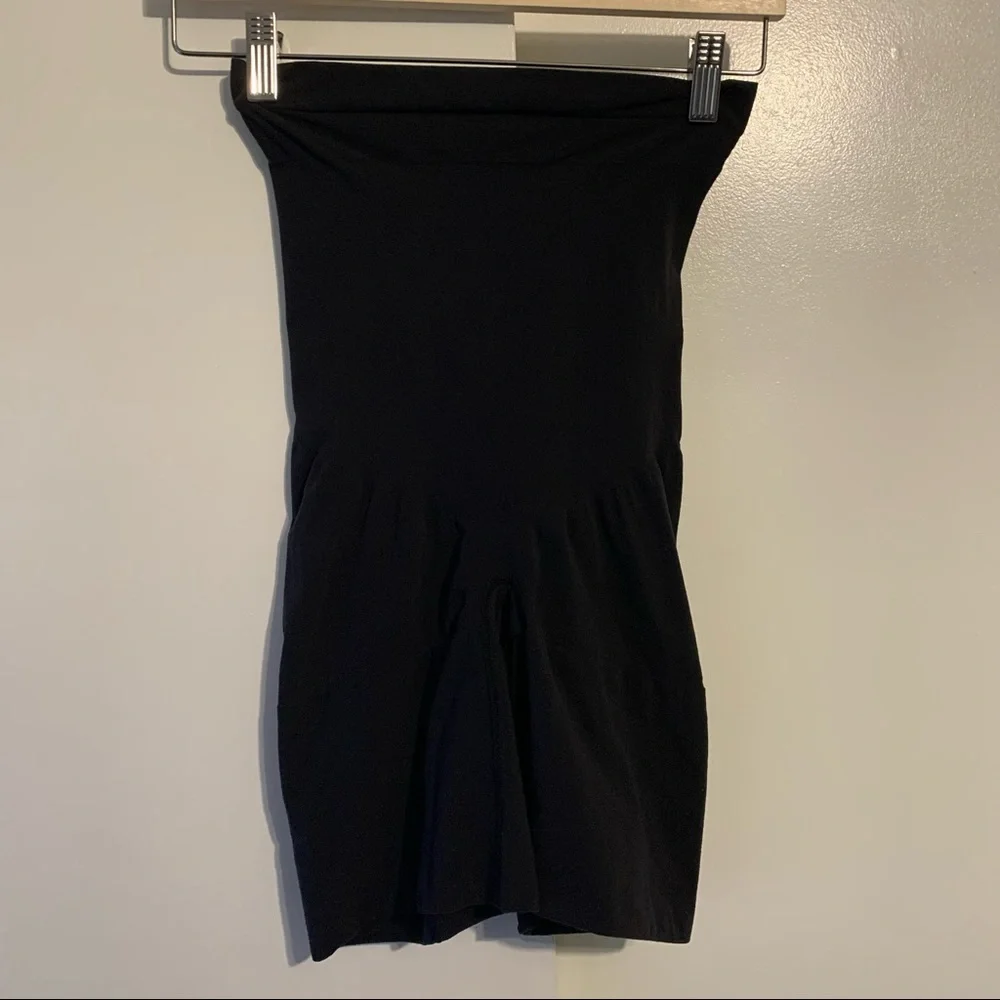 Spanx 1X 3035 higher power short gusset high waisted bike shorts stretch black